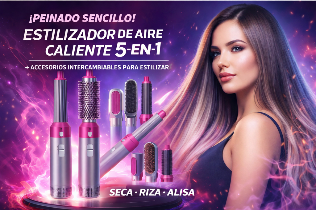 CEPILLO PARA EL CABELLO 5 EN 1