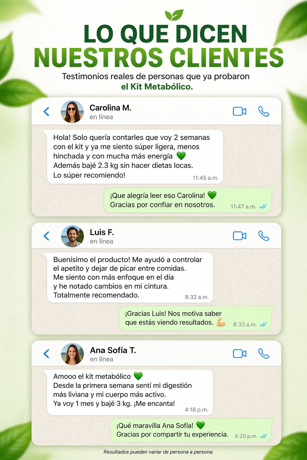 KIT METABOLICO 30 DIAS